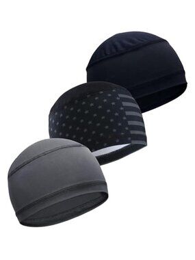 Skull Cap Cooling Hat Sweat Wicking Helmet Liner Running Cycling Hard Hat